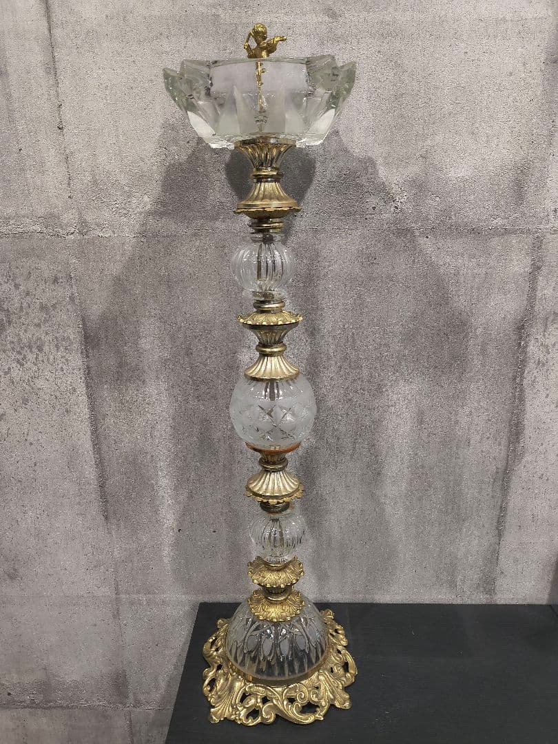 美術品　クリスタルアッシュトレイ　アンティーク 骨董品
