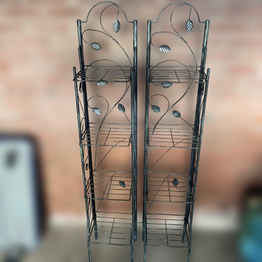 スチールラック　2個セット　蔦　4段　靴置　下駄箱　物置　インテリア