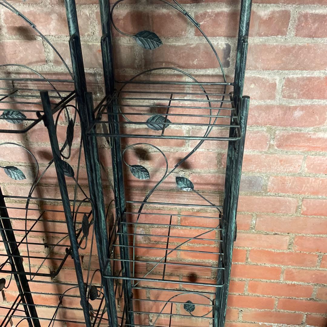 スチールラック　2個セット　蔦　4段　靴置　下駄箱　物置　インテリア