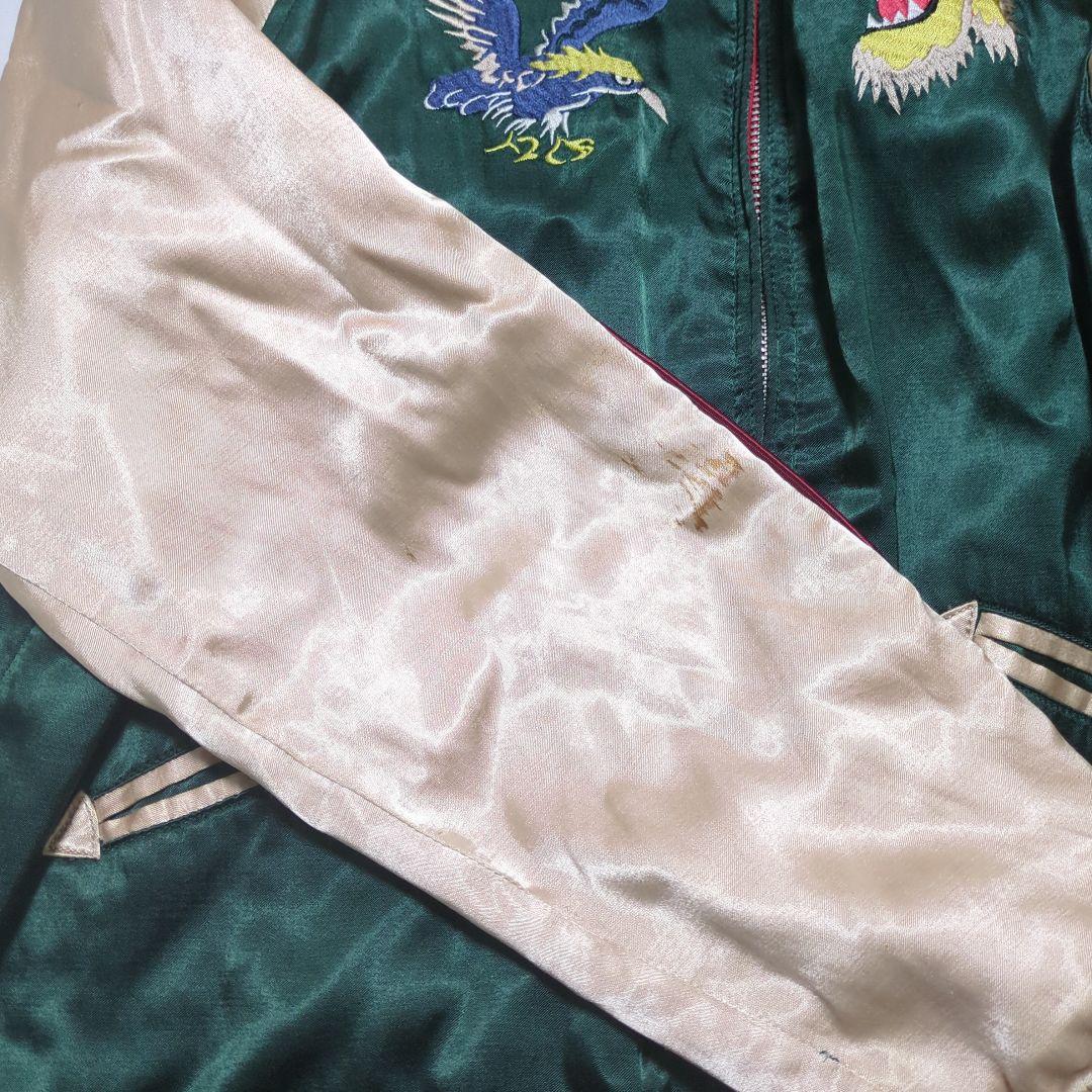 HOUSTON　ヒューストン　スカジャン　　刺繍　リバーシブル　Lサイズ