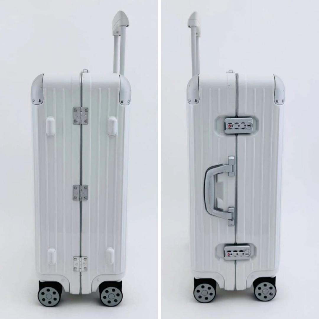 生涯保証 美品 リモワ ハイブリッド チェックイン M 62L TSAロック 白