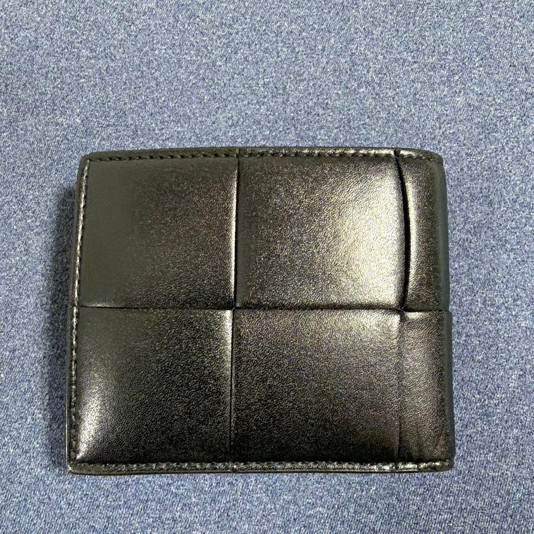 Bottega Veneta 二つ折り財布 ブラック/グリーン