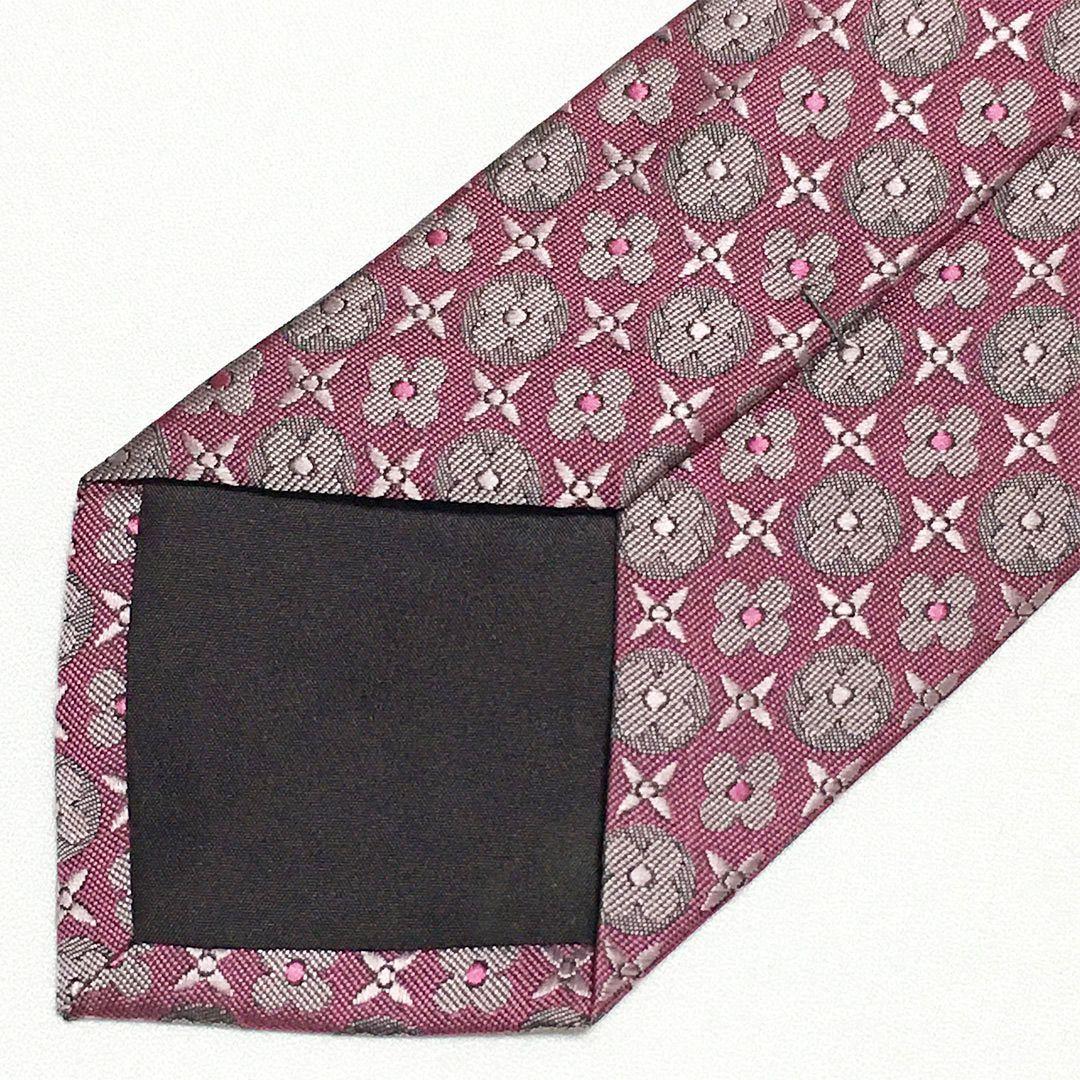 未使用級 ルイヴィトン Louis Vuitton ネクタイ 花柄