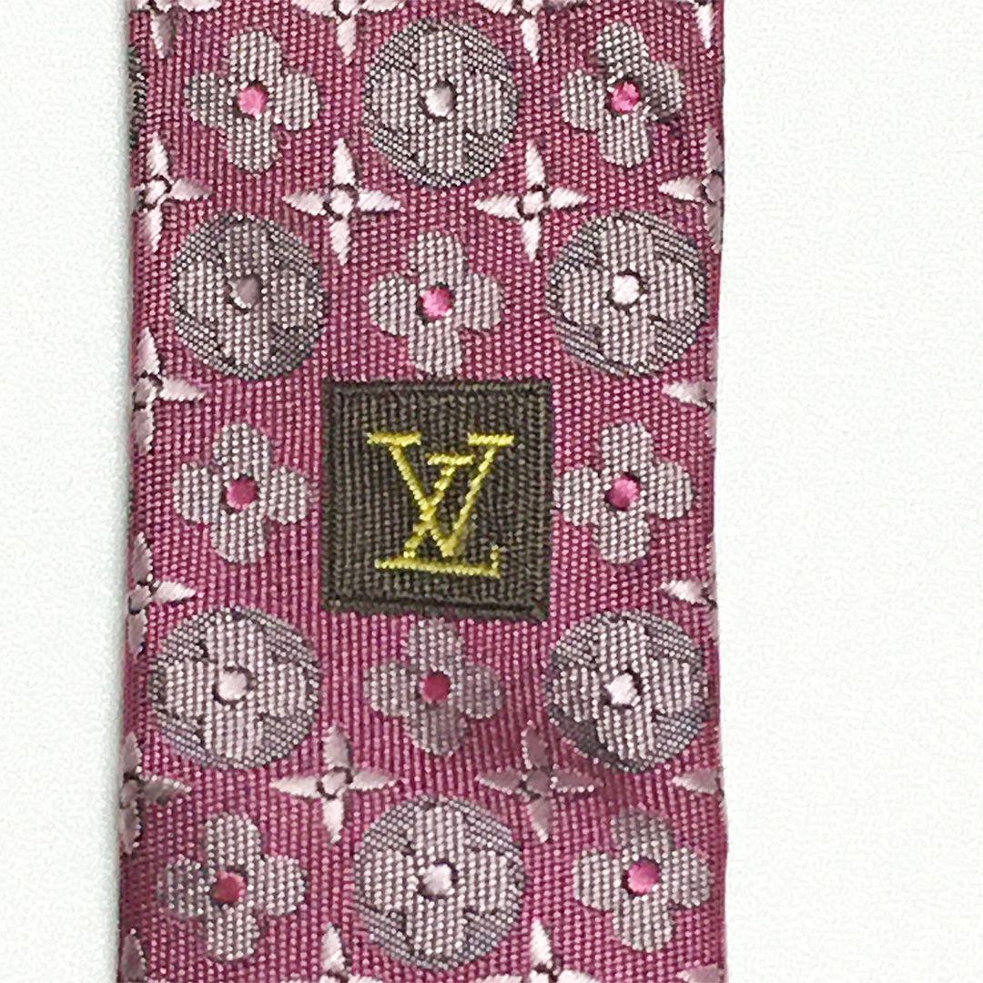 未使用級 ルイヴィトン Louis Vuitton ネクタイ 花柄