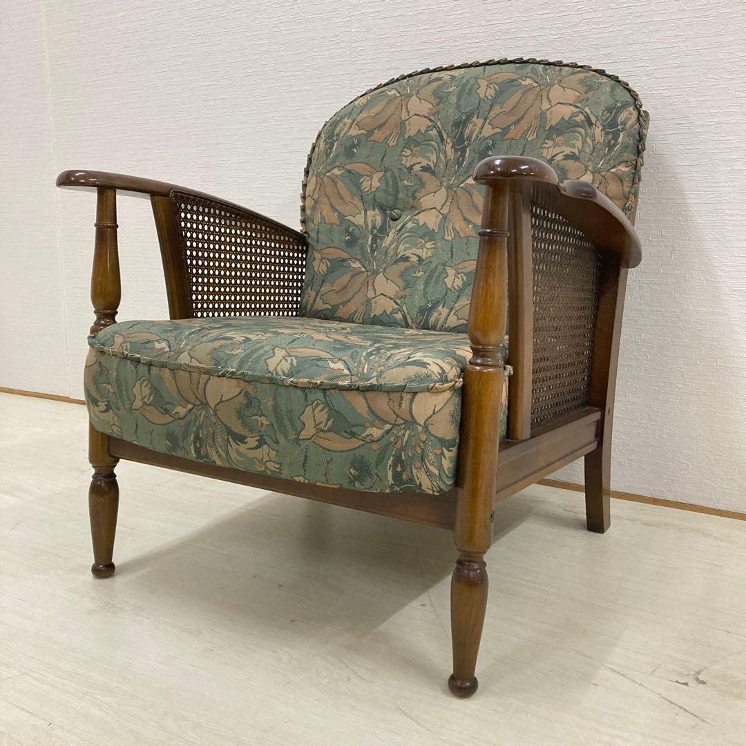 【カリモク】コロニアル　一人掛けソファ　シングルソファ　椅子