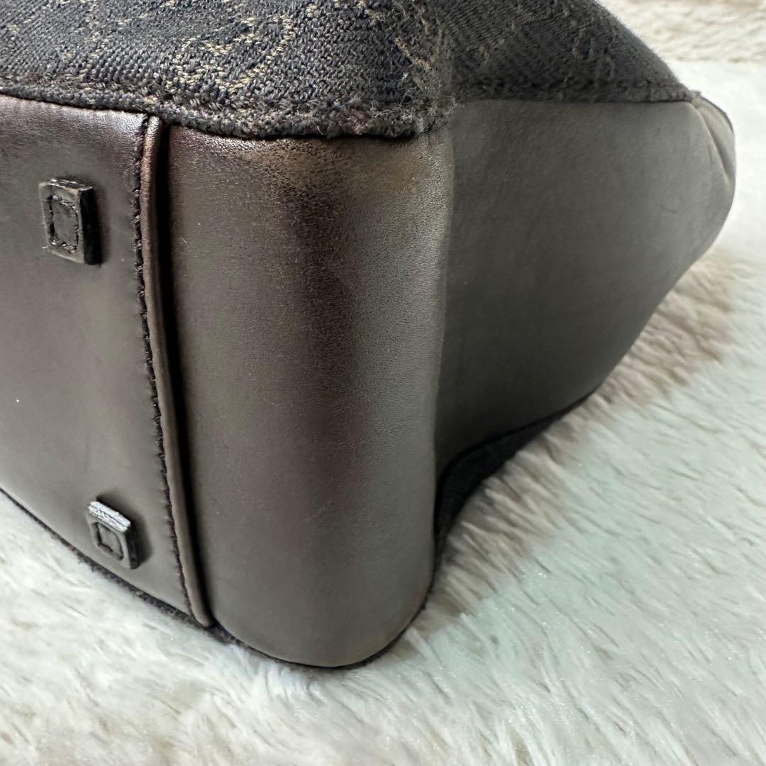 グッチ GGキャンパス トートバッグ ダークブラウン ポシェット付