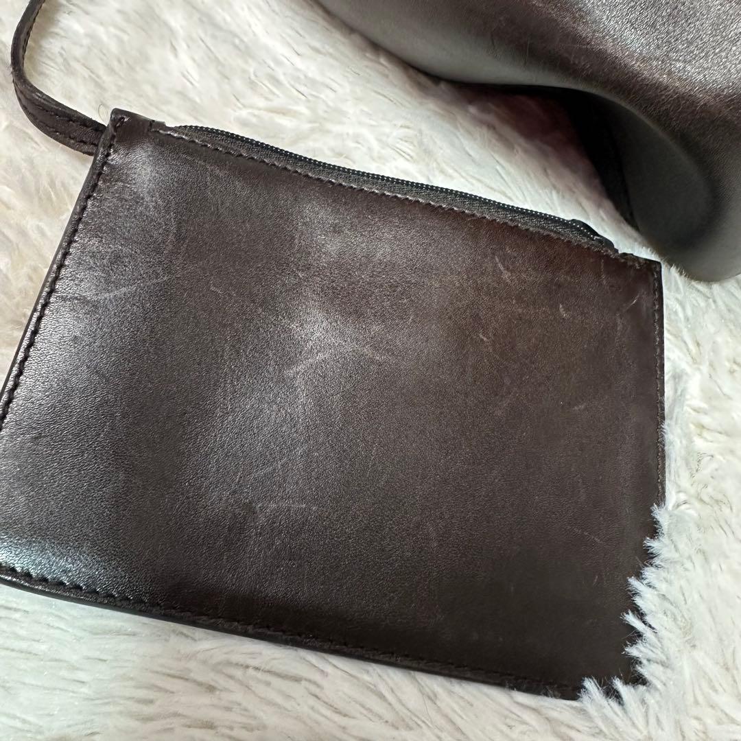 グッチ GGキャンパス トートバッグ ダークブラウン ポシェット付