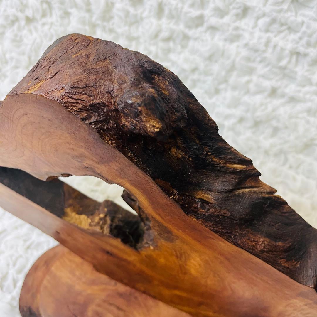 欅けやき 天然木 インテリア 和室置物一枚板 玄関飾りオブジェ衝立 昭和レトロ