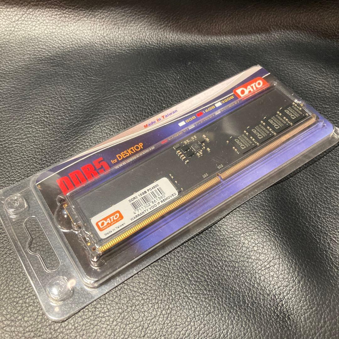 DDR5 16GB 4800Mhz ディスクトップ用メモリ DIMM DATO