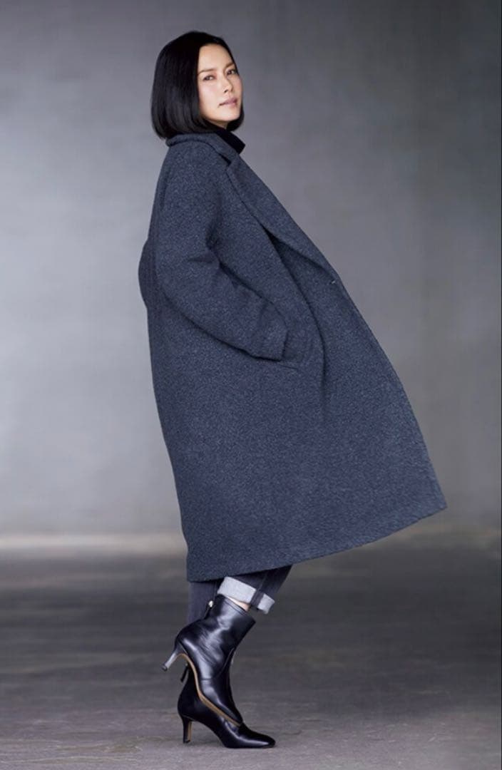 23区　テディベア　ボア　コート　大人ダークブラウン　サイズ44