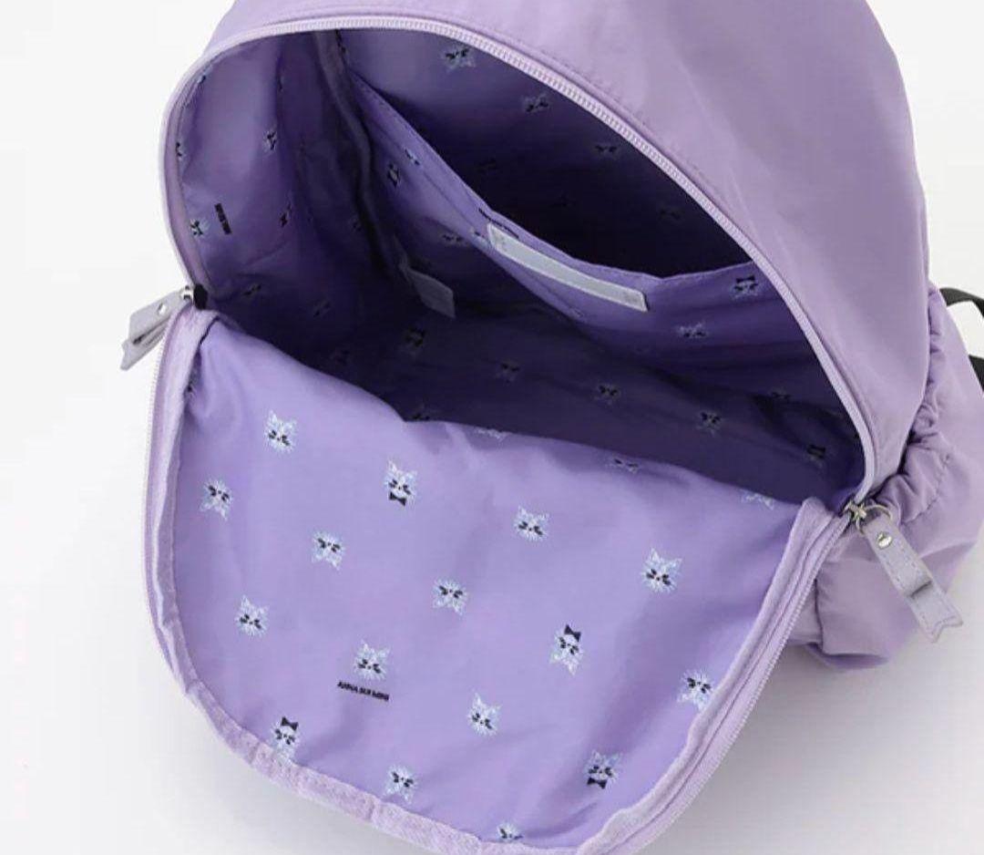 【新品未使用・タグ付き】アナスイミニ ファーしっぽ付きねこリュック　16L