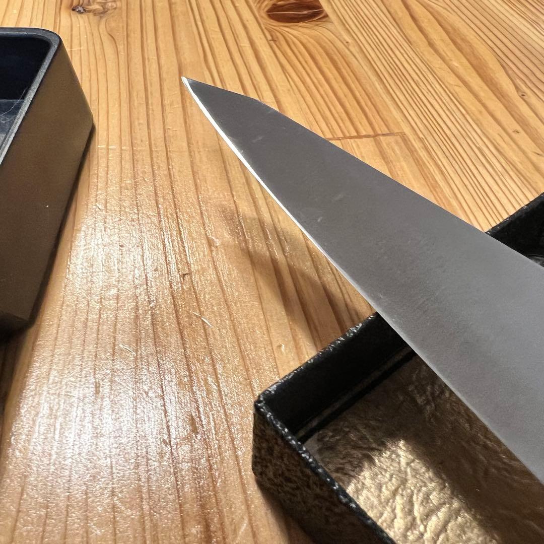 正広作 骨透 角 14806 砥石付き 中古 使用頻度少ない 箱付き