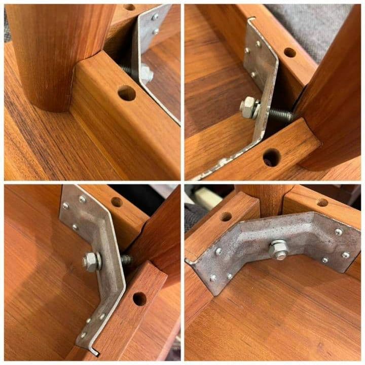 【美品】IDC大塚家具 エンドテーブル 天然木 チーク無垢材 机 サイドテーブル