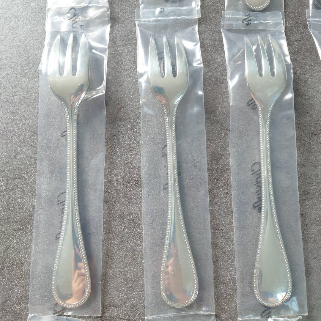クリストフル パール ケーキフォーク コーヒースプーン 未開封 12点