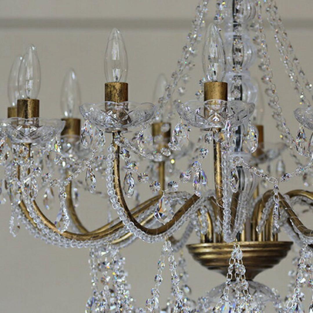 12灯 LED対応 シャンデリア ゴールド