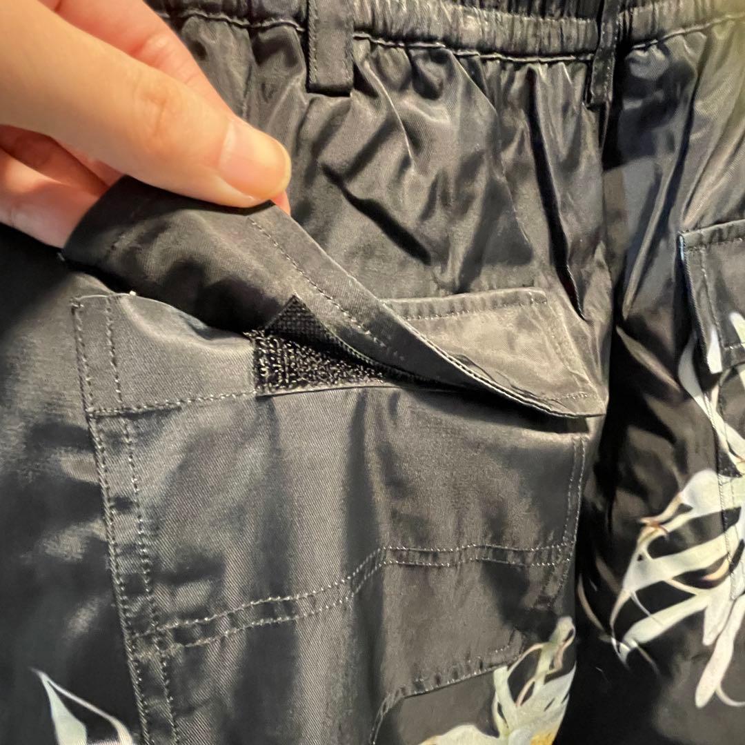 新品印花スキーパンツ S 男女兼用 花柄