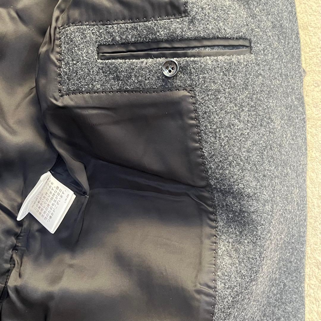 極美品✨セオリーリュクス ラムウールメルトンコート グレー 40 L 雑誌掲載