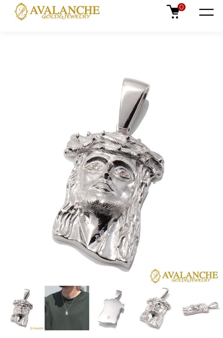 AVALANCHE ジーザスデザイン シルバー925ペンダントトップ