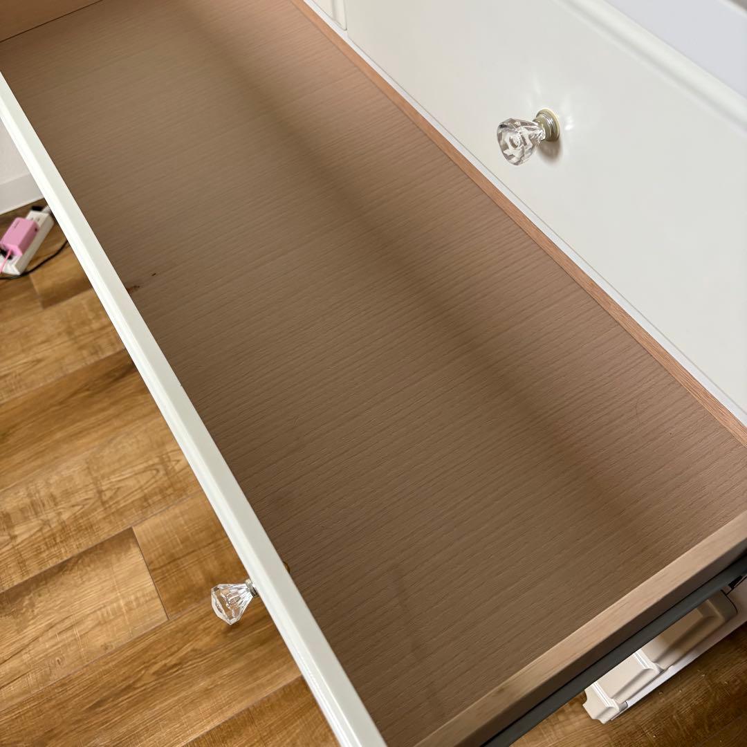 【9/28限定価格】ニトリ　アルファタカバ ローチェスト ホワイト　プリンセス