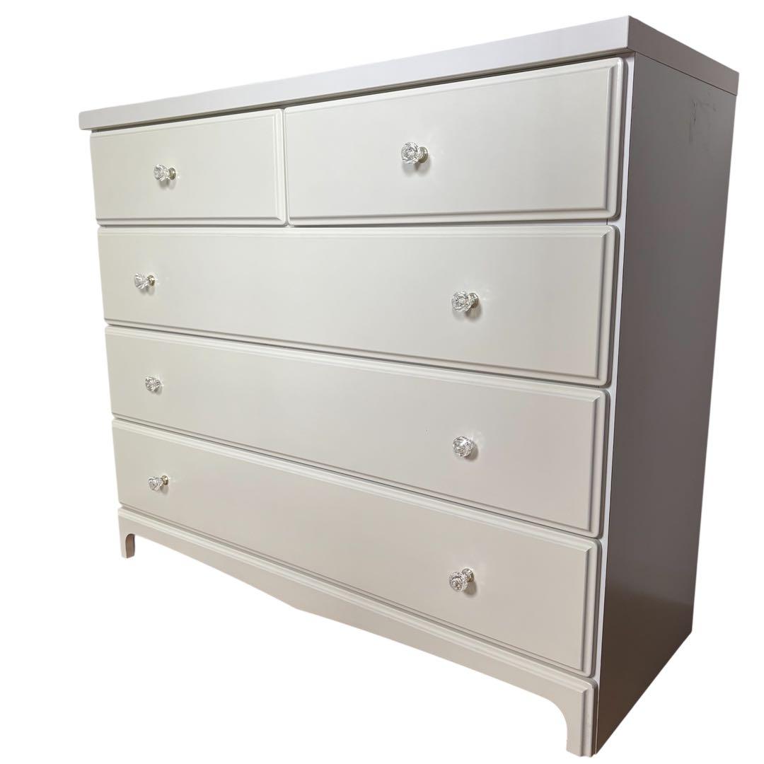 【9/28限定価格】ニトリ　アルファタカバ ローチェスト ホワイト　プリンセス