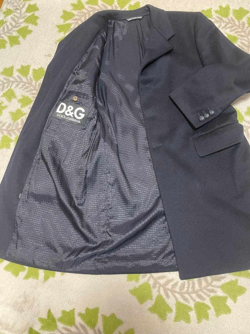 D&G 黒 チェスターコート Lサイズ