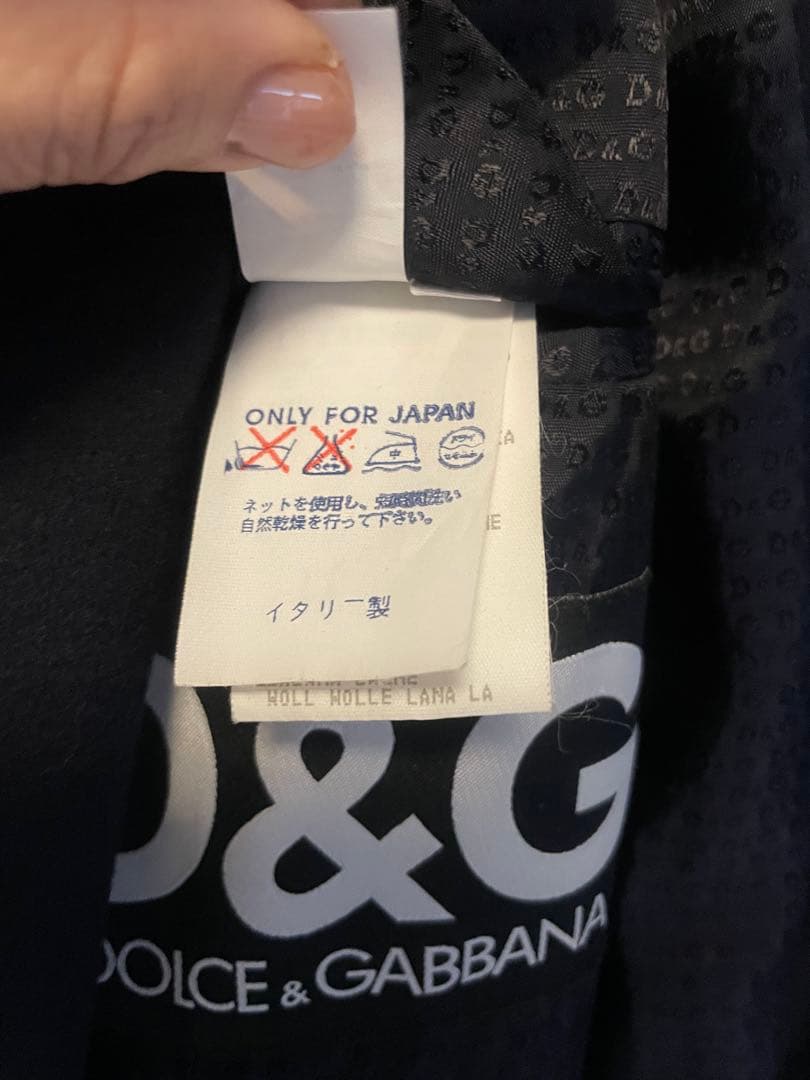 D&G 黒 チェスターコート Lサイズ