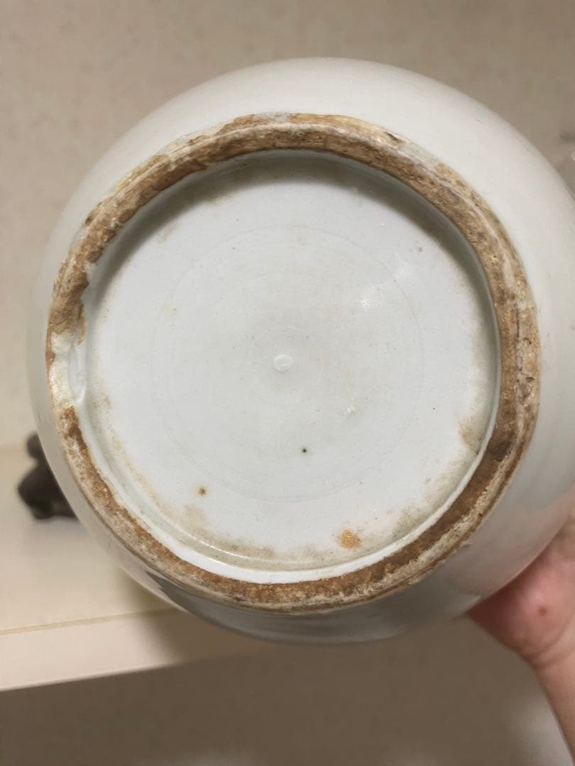 明代 甜白釉 缶 唐物 欧府釉 白磁 古美術品 骨董品