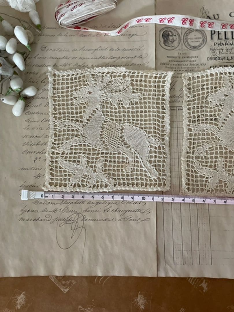 【103】フランス蚤の市❤️アンティークモチーフ 2枚