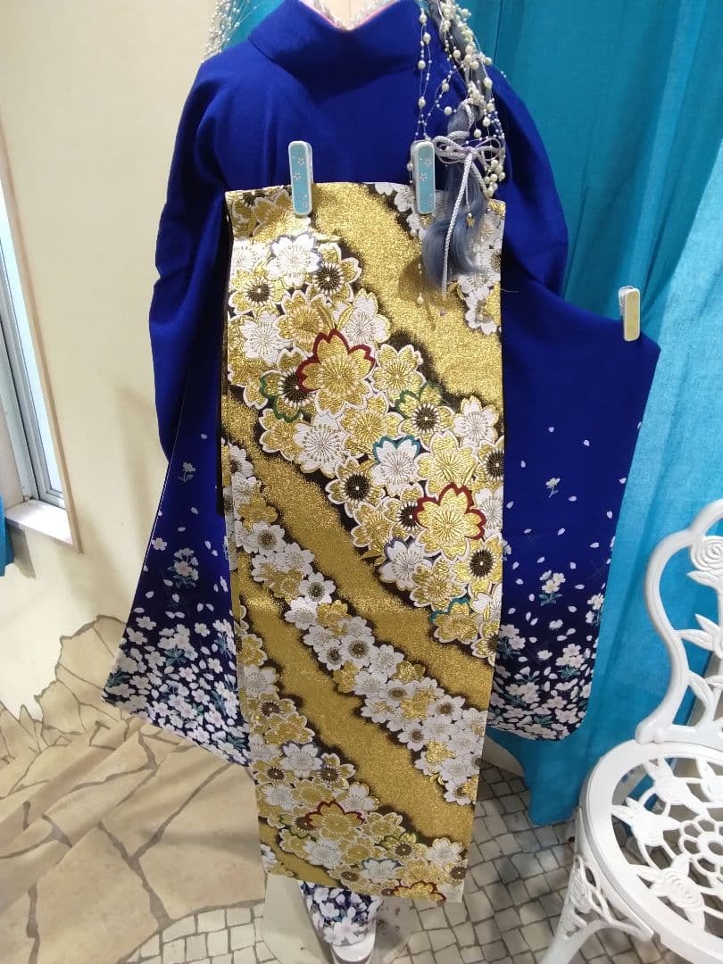 振袖フルセット、鈴乃屋、成人式、重ね衿、帯揚げ帯締め、西陣袋帯、襦袢、ガード加工