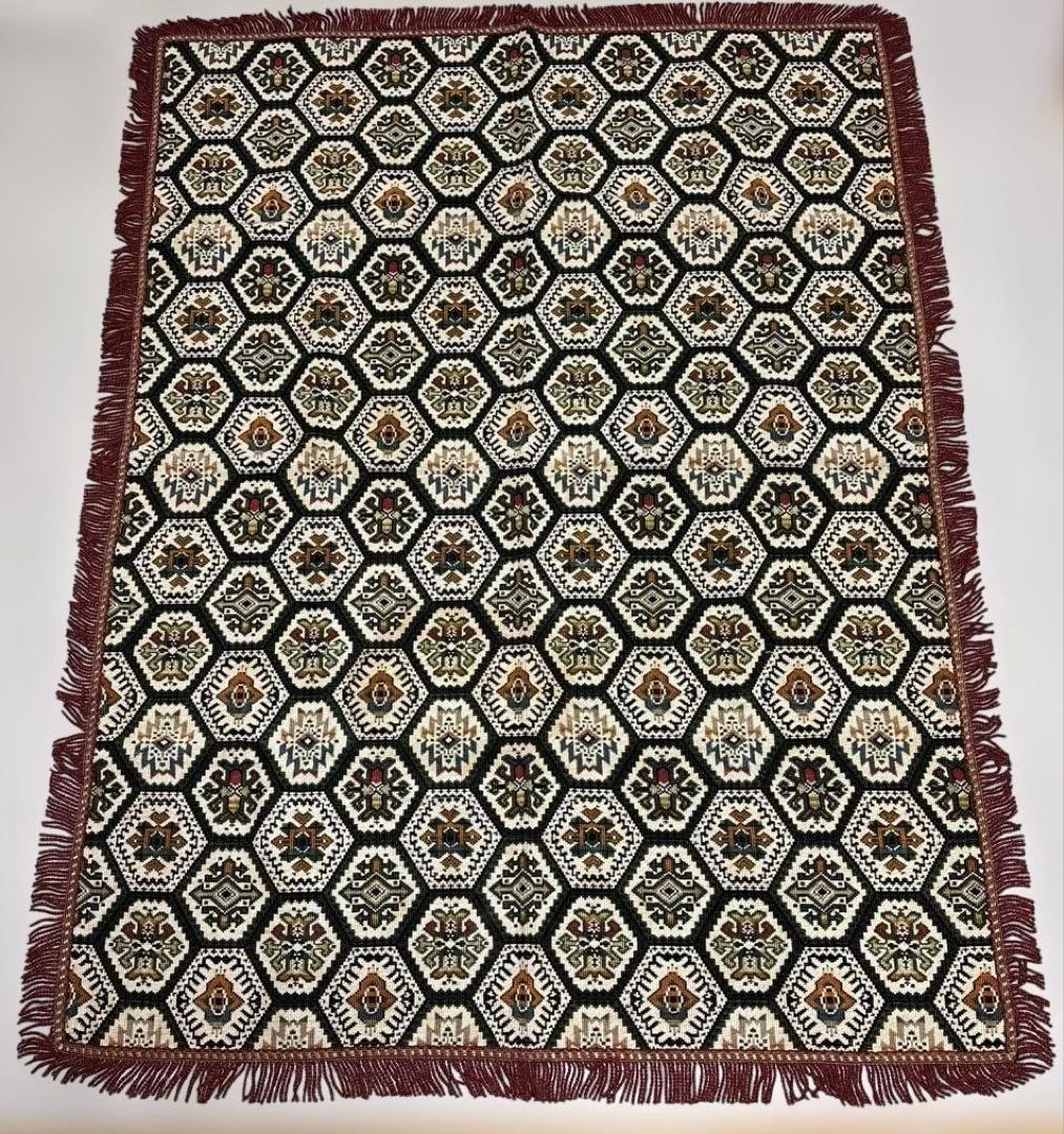 ヴィンテージ　絨毯　ラグ　レトロ