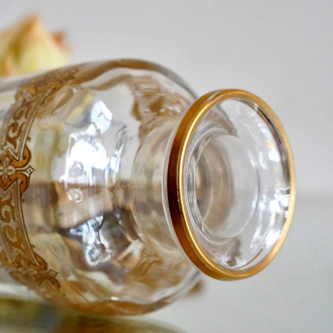 ぷっちまま★オールドバカラ 香水瓶M＆ラスター彩エナメル彩グラス2客