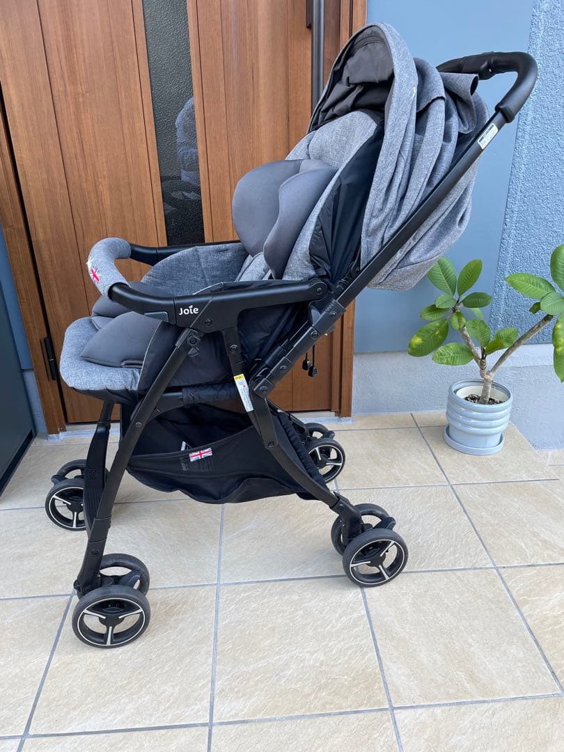 Joie グレー ベビーカー スマバキ　A型　両対面式軽量　折りたたみ　美品