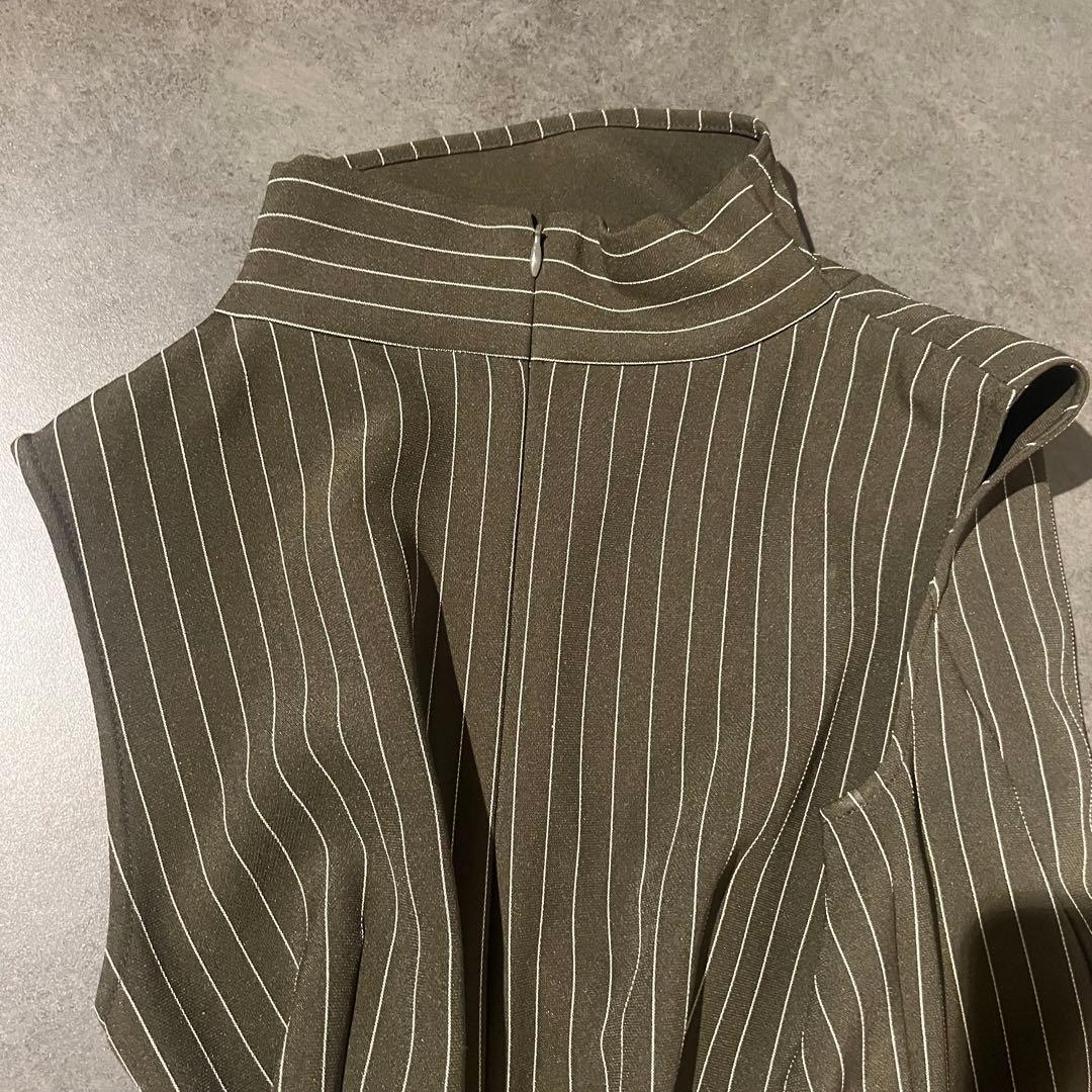 希少品アメリAMERI PINSTRIPE CONSTRUCTIVE DRESS