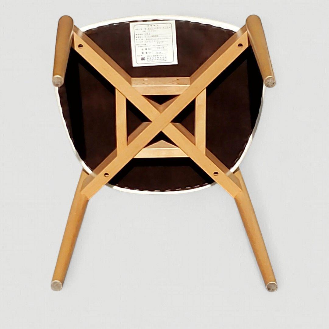 秋田木工 曲木 ダイニングチェア No.0808 IDC大塚家具 ホワイト ③