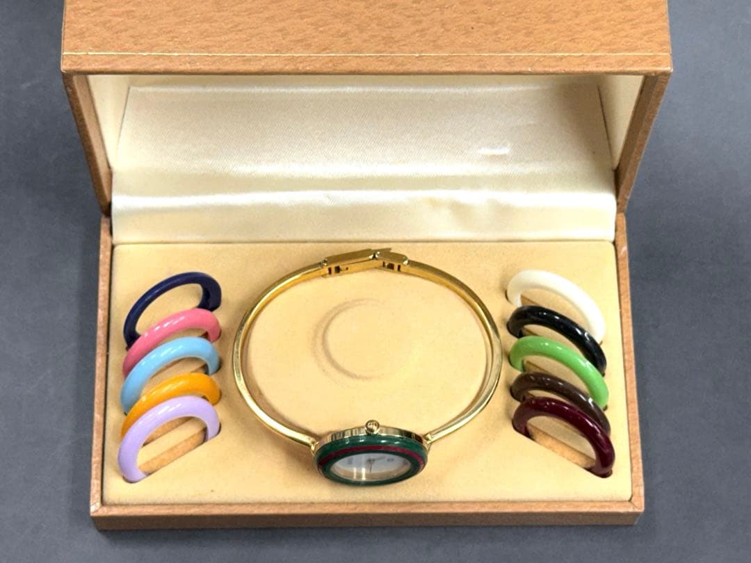 【⭐️極美品❣️稼動⭐️】GUCCI チェンジベゼル　1100-L 交換ベゼル10個