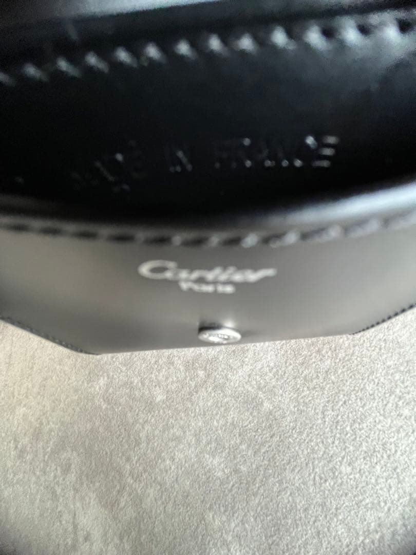 新品未使用 Cartier パシャ ケース パース カーフレザー 黒