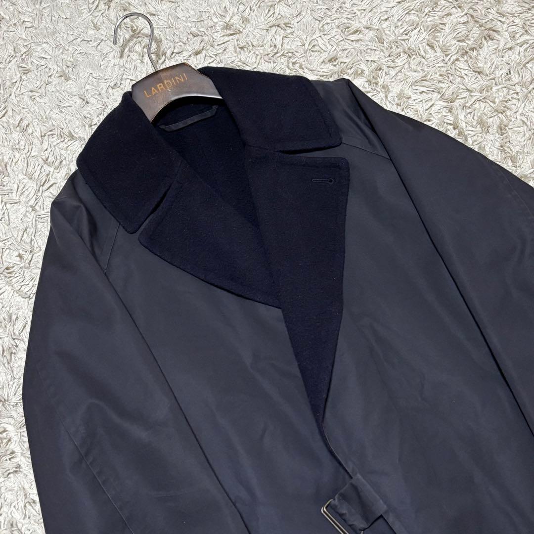 【名作】COMOLI コモリ ウールナッピングタイロッケンコート ネイビー 1