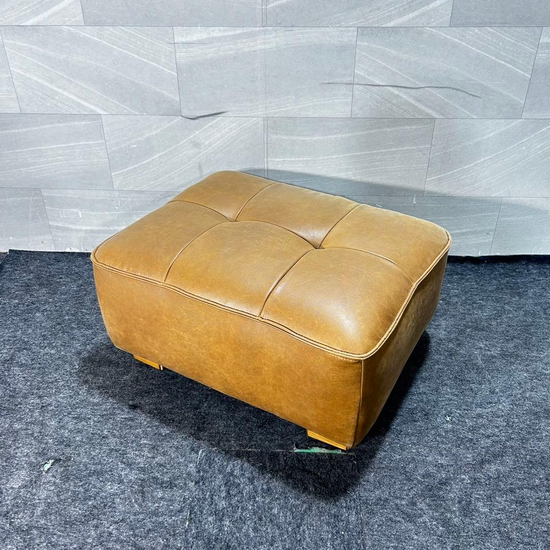 クラッシュゲート ソファ スツール SLTオーカー 革張り 家具 d4715