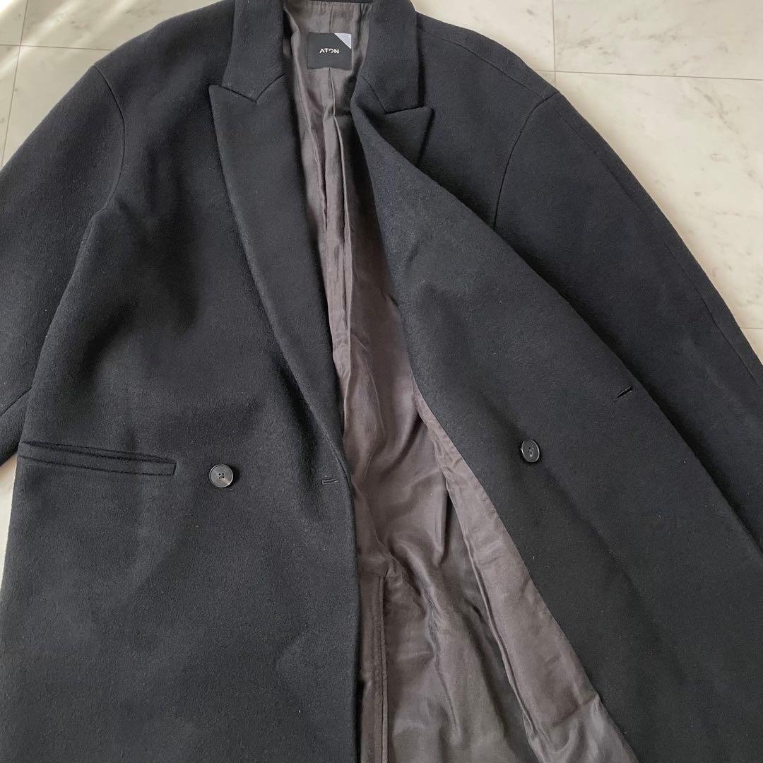 21AW✨エイトン SUPER140 BOUMOU メルトン チェスターコート