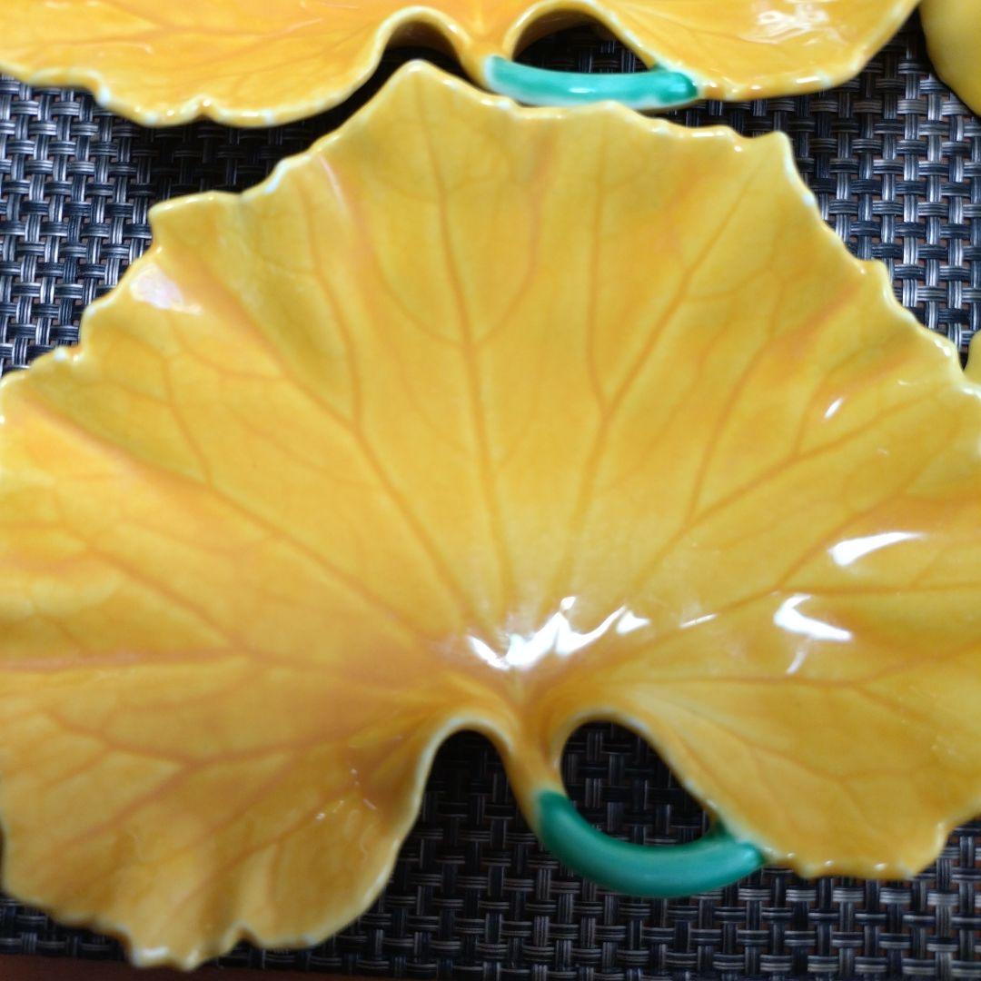 【売りつくし】有田焼 つわの葉型葉向付　陶器　皿※5枚セット