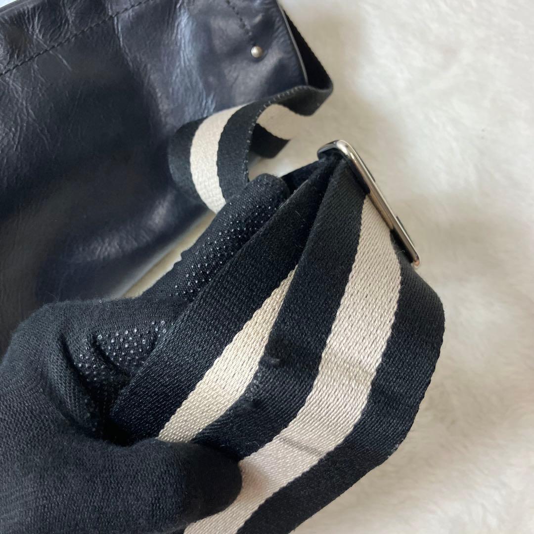 バリー トレインスポッティング 本革 レザー メッセンジャーバッグ ブラック