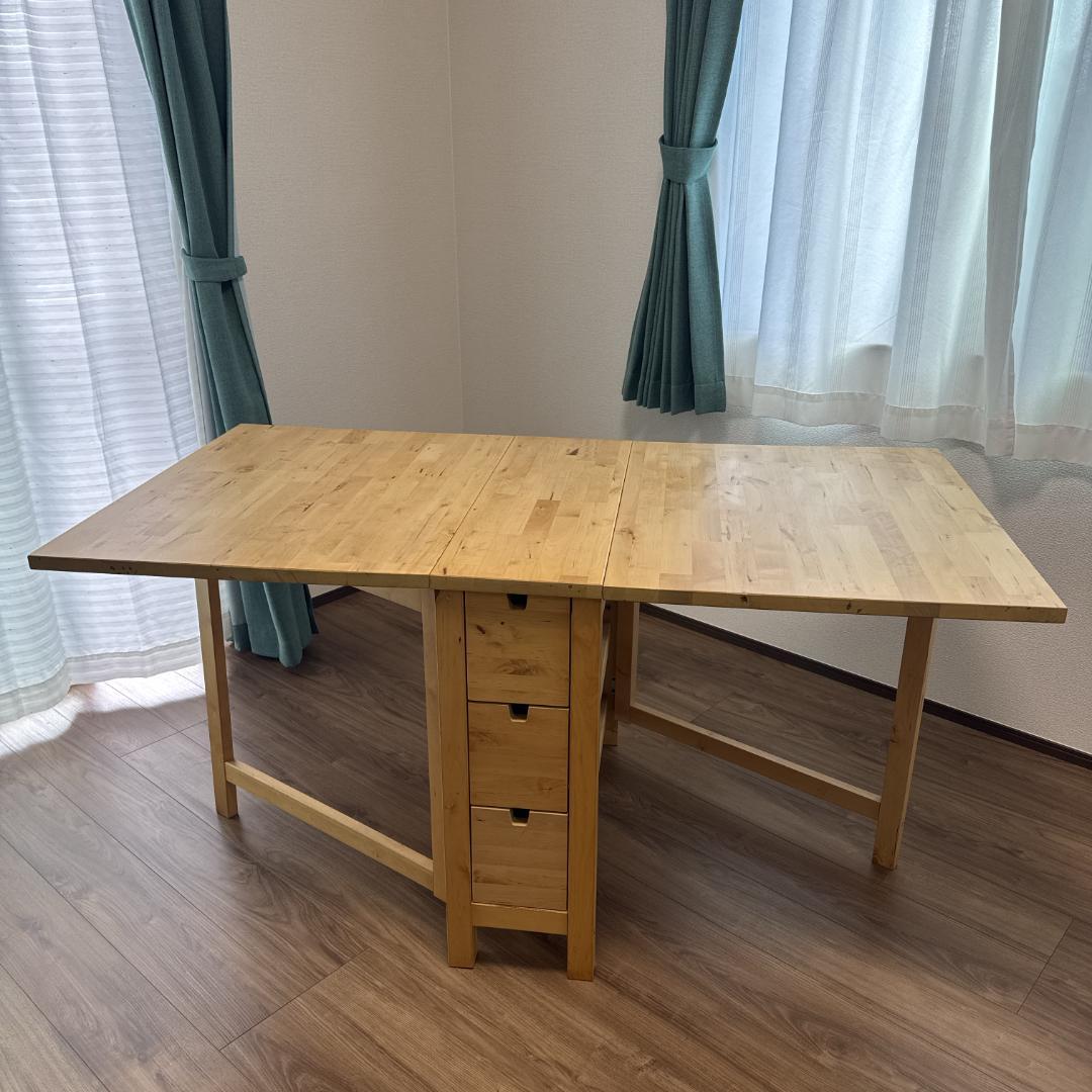 melo 様IKEA NORDEN ノールデン 折り畳み ダイニングテーブル