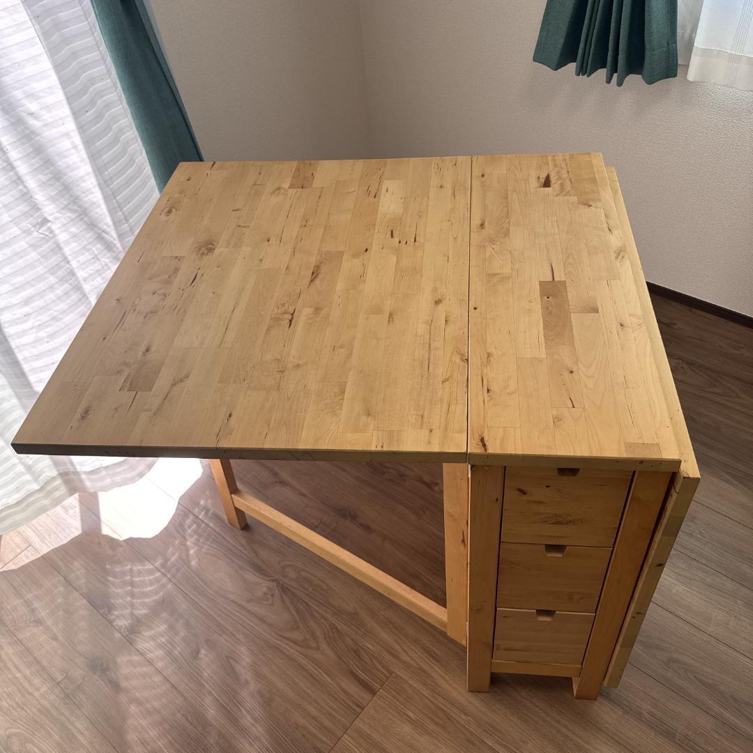 melo 様IKEA NORDEN ノールデン 折り畳み ダイニングテーブル