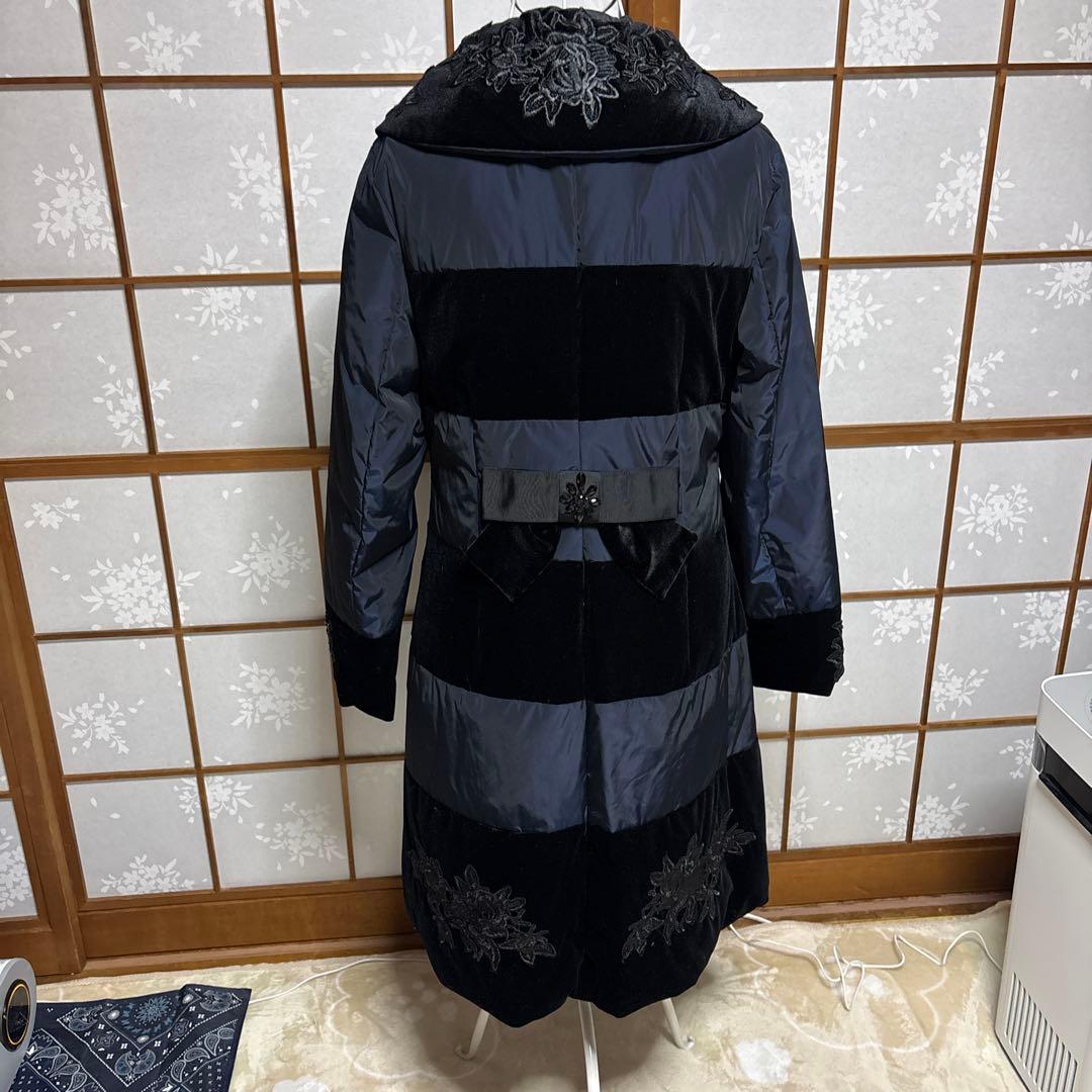 豪華ダウンコ－トsuper beauty 刺繍ビジュ－付きsize42