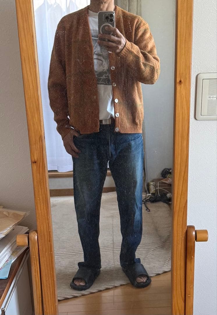 60s モヘアカーディガン ビンテージ ニット グランジ カートコバーン