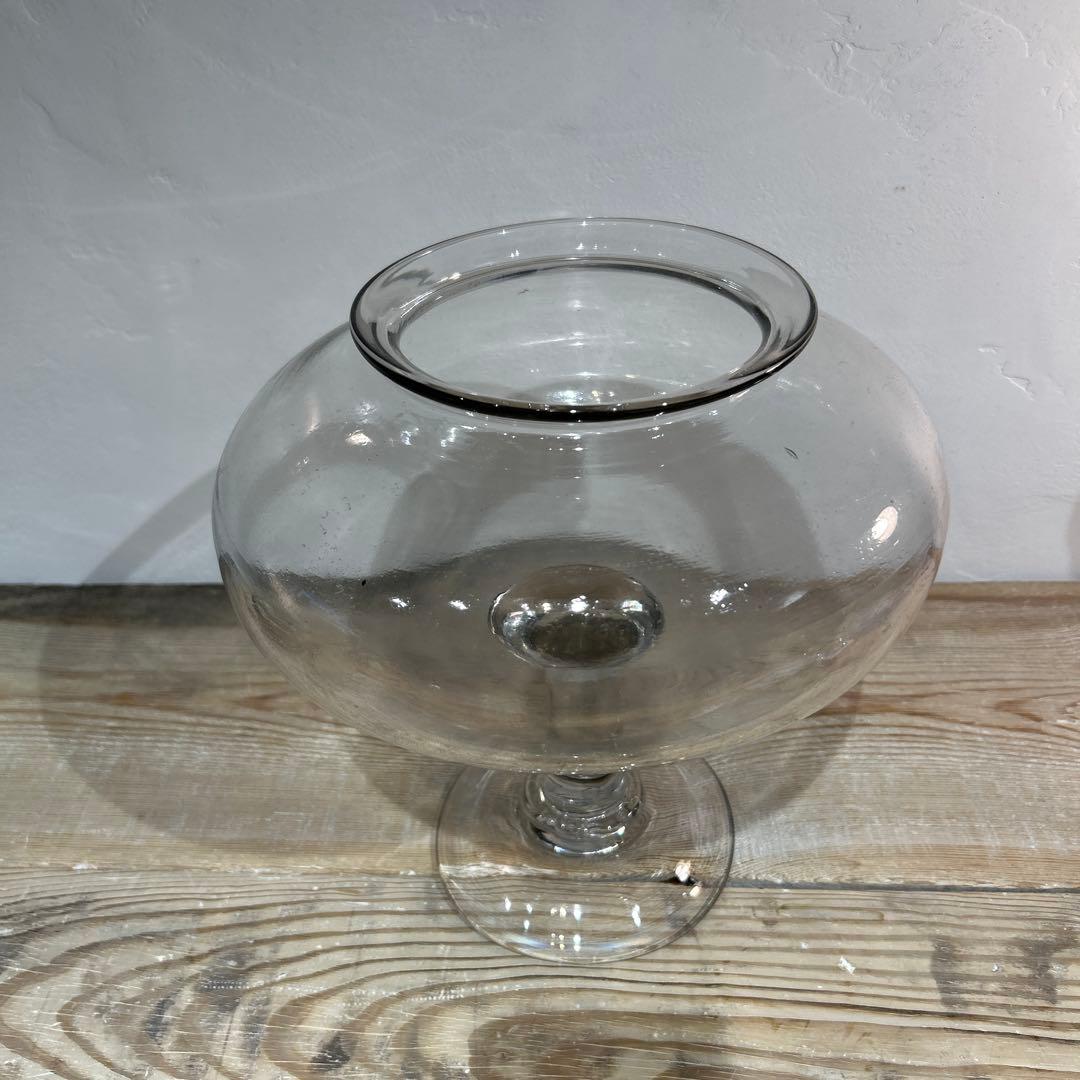 アンティークガラス　リーチポット　フランスアンティーク　ヒルポット　19世紀