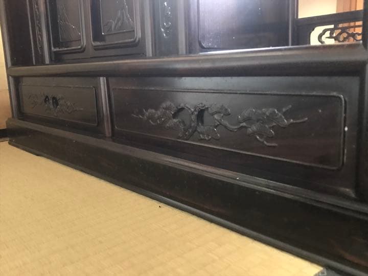飾り棚 黒檀