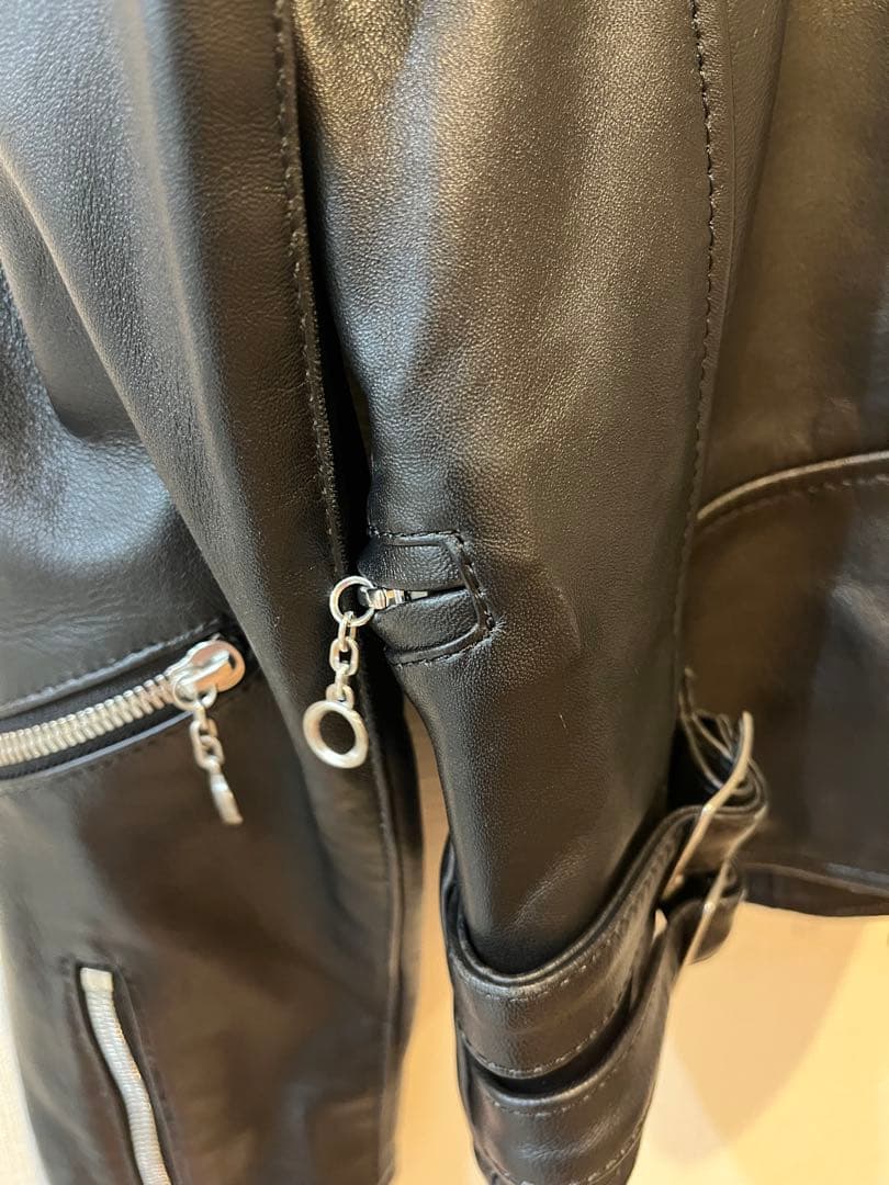 MACPHEE 可愛いベルト ラムレザー ダブルライダース