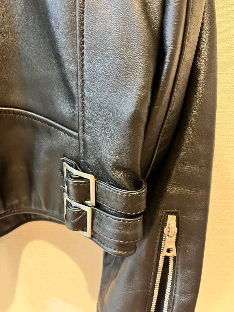 MACPHEE 可愛いベルト ラムレザー ダブルライダース