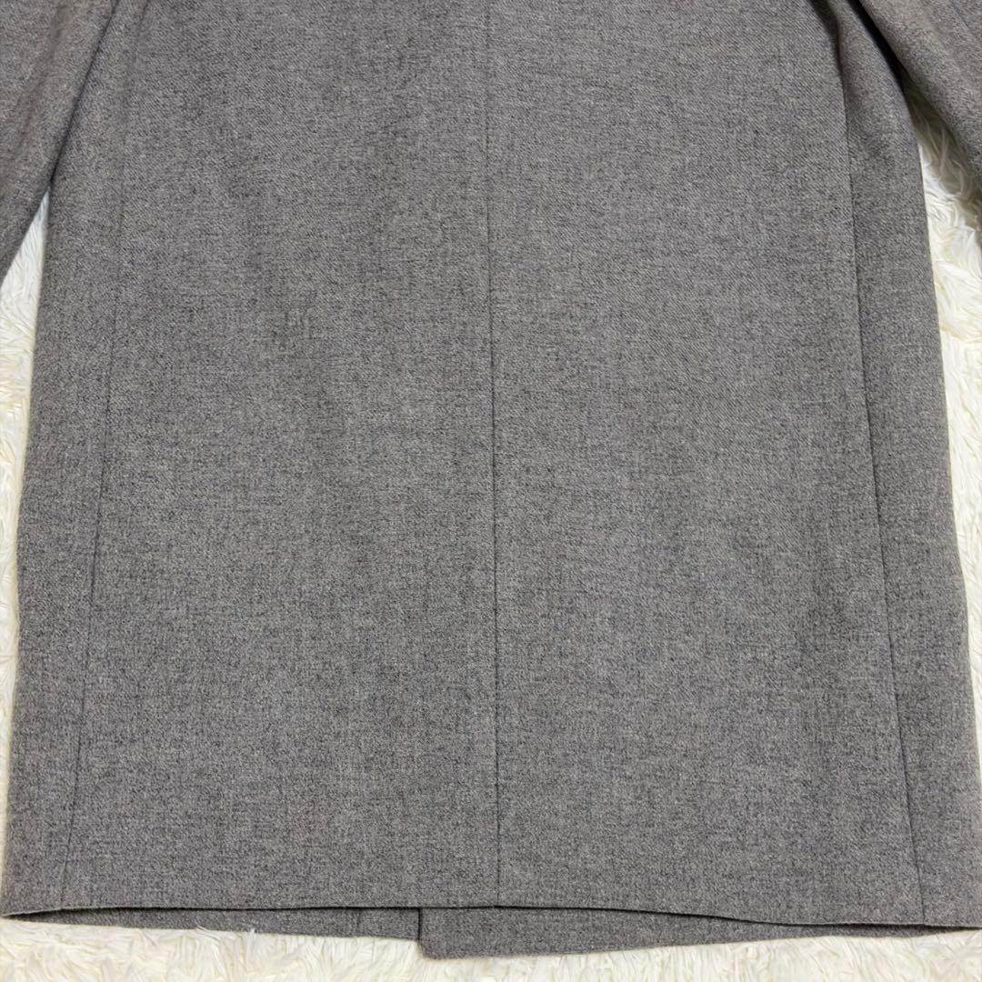 【未使用に近い】ミスタージェントルマン　チェスターコート　ダブル　グレー　S